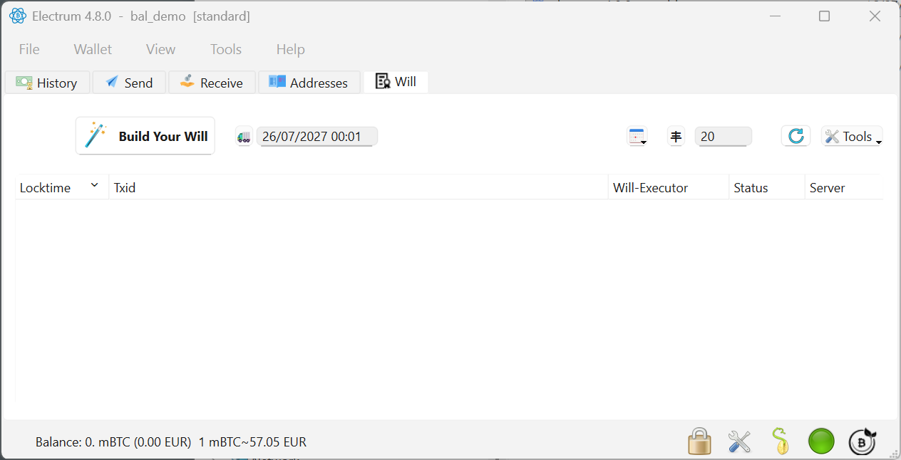 Wizard welcome screen