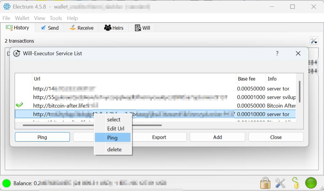 Figure 8 — Will‑executor right‑click menu