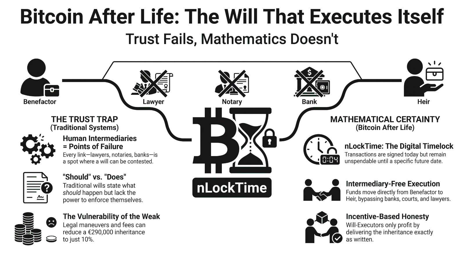 Bitcoin After Life vs traditional inheritance